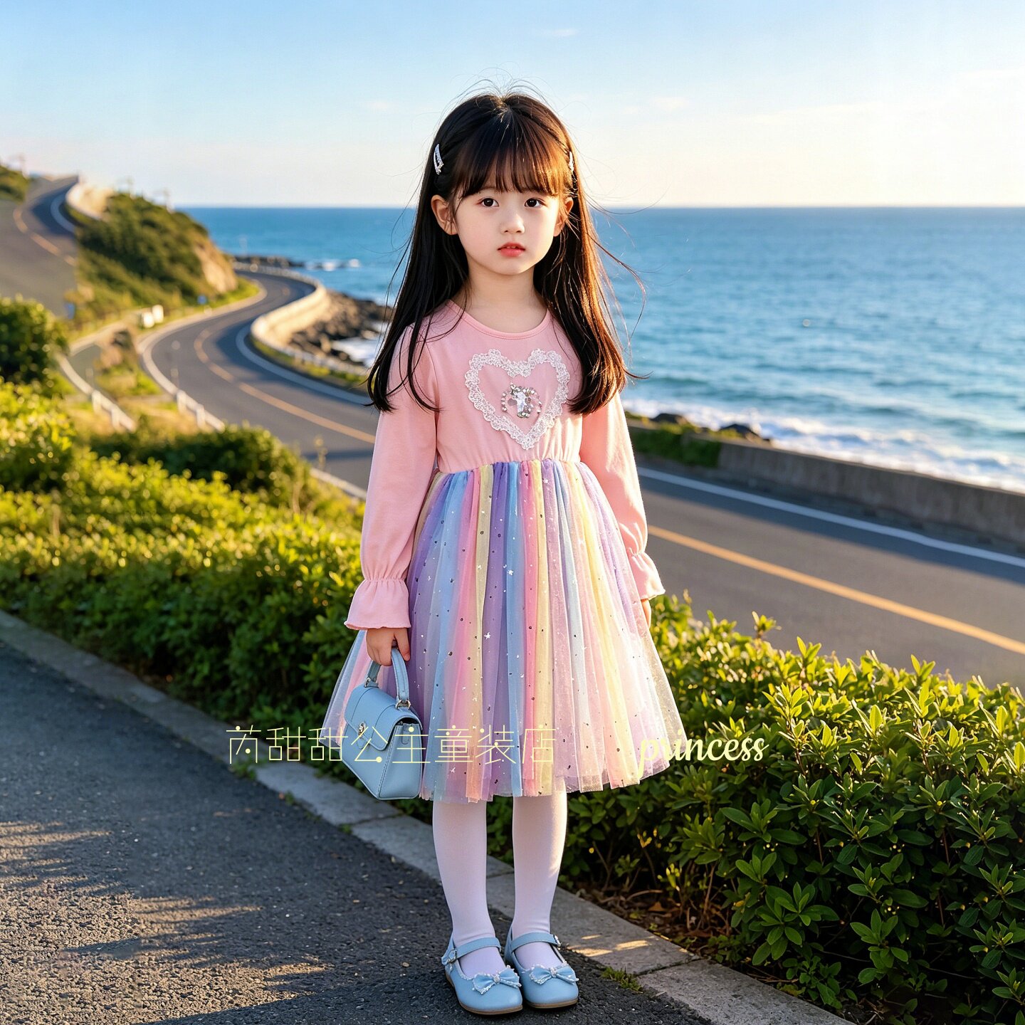 女童连衣裙秋儿童公主裙女孩礼服
