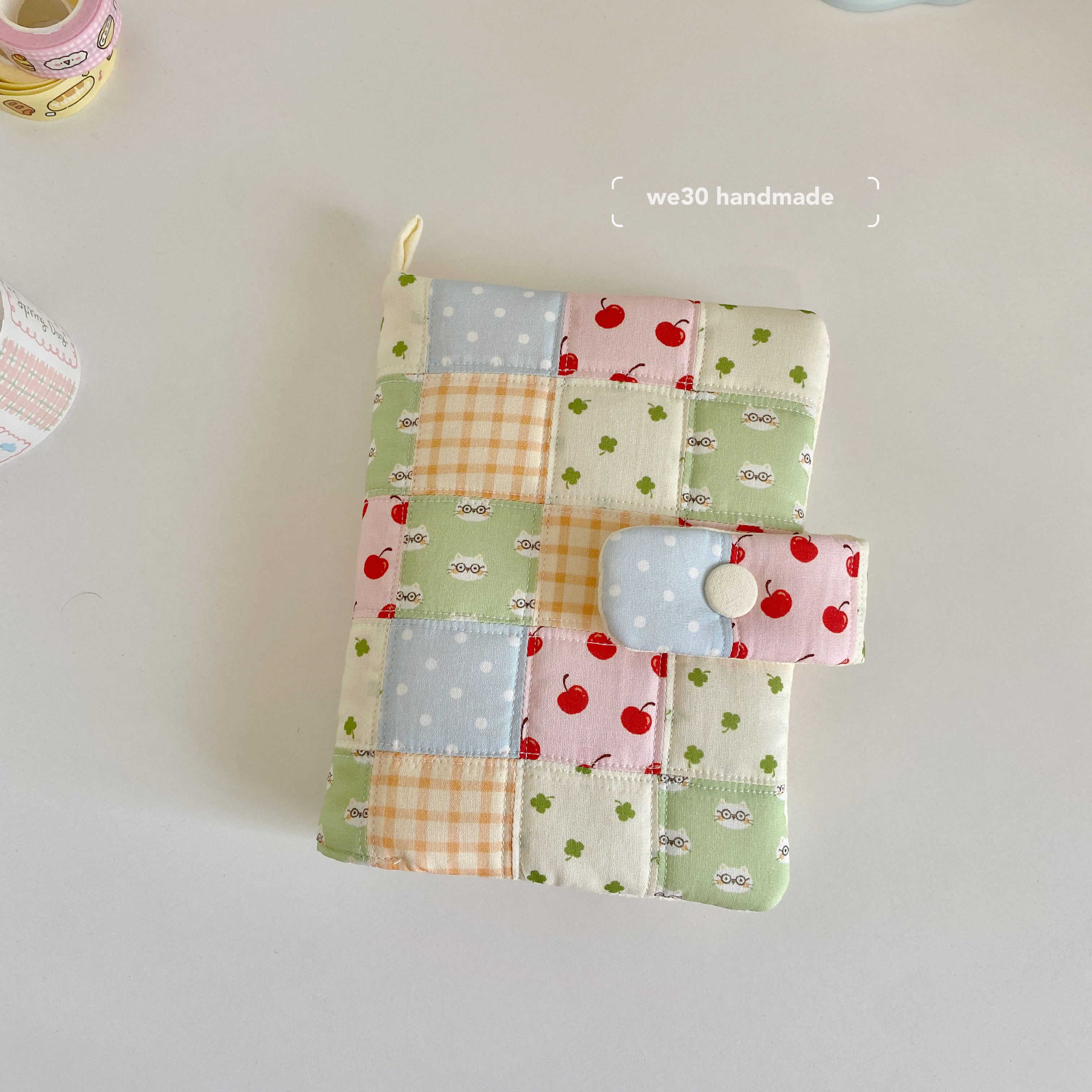 ins风原创手作拼布韩系简约夹棉手帐书衣a6b6a5记事本日记书皮