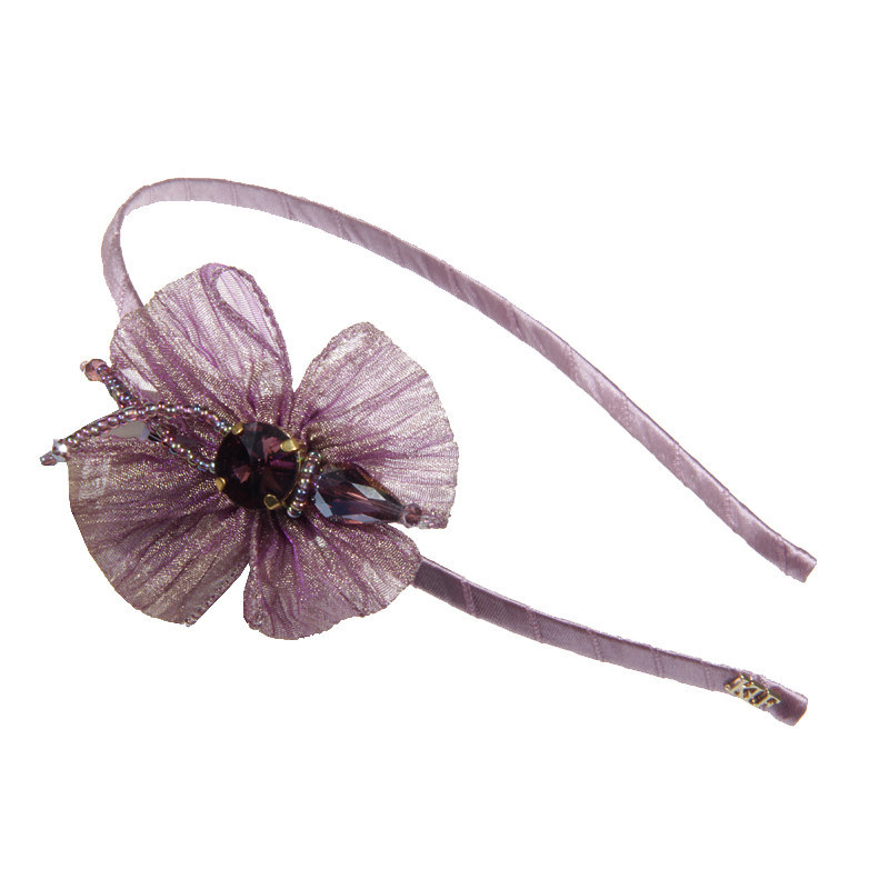 发饰品甜美风手工串珠水钻蝴蝶结