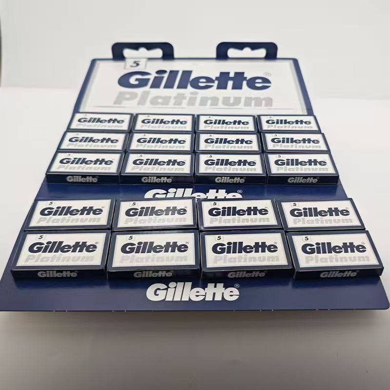 Gillette吉列俄罗斯铂金剃须刀片双刃顺滑锋利持久老式手动刮胡刀,家庭/个人清洁工具,剃须刀,淘宝优惠券,粉丝福利购,淘宝优惠卷