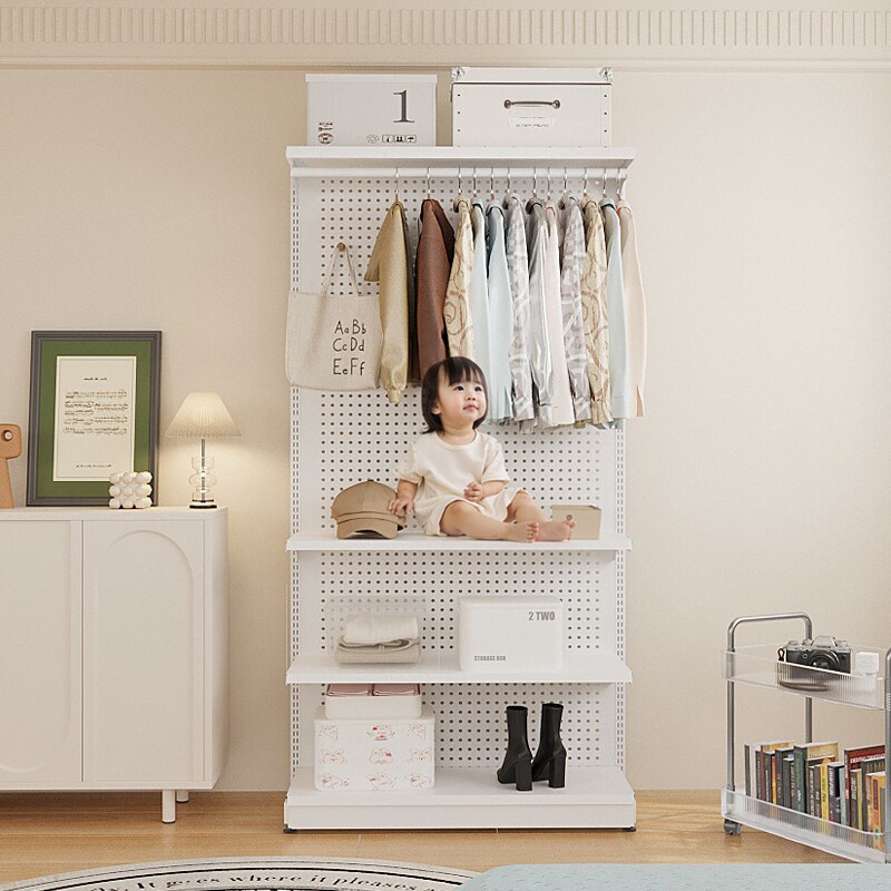 小洞洞板衣柜小户型家用卧室组装