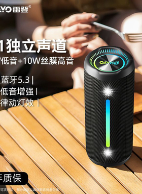 雷登X10蓝牙音箱大音量双喇叭户外骑行迷你便携防水重低音炮音响