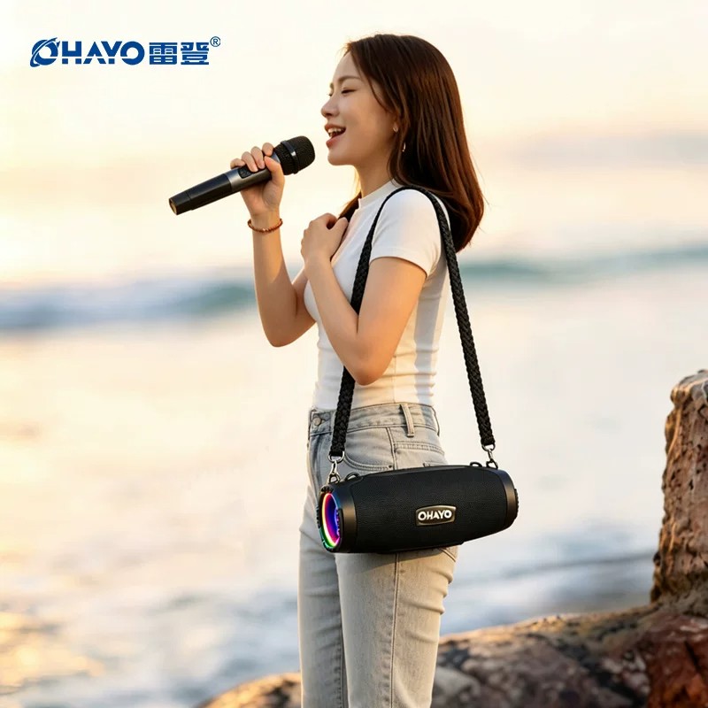 Ohayo/雷登 M8蓝牙音箱100W大音量户外超重低音炮便携式K歌音响