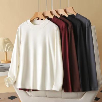 大码韩版新款休闲打底衫