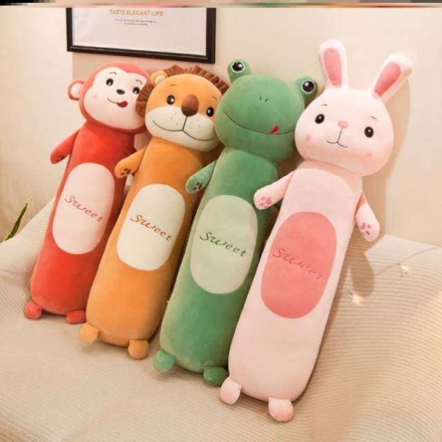 可爱兔子长条枕具女生床上公仔布娃G娃夹腿小孩抱枕睡觉专用。du.