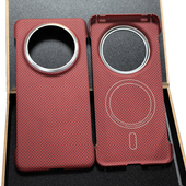 新年龙鳞红华为80promax适用mate70pro 凯夫拉手机壳无边框碳纤维轻薄半包防摔高档保护套龙年60pro手机套