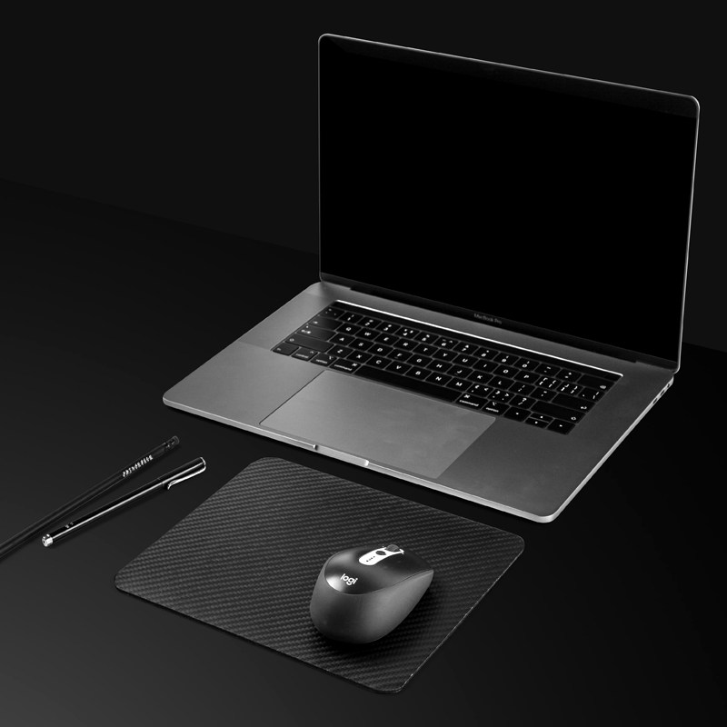 CARBON FIBER MOUSE PAD GAMING OFFICE HOME THICK LAPTOP STUDENT NON-SLIP COMFORTABLE WRIST PAD