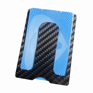 真碳纤维超轻薄极简卡夹便携小卡包男士高档钱夹女小巧rfid防盗刷