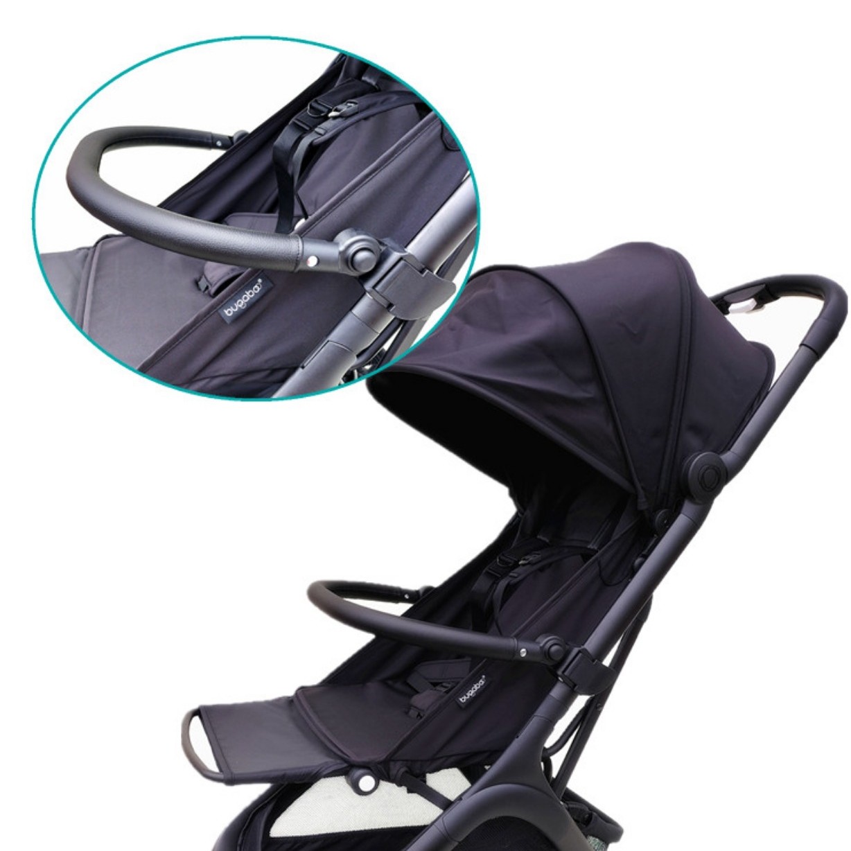 宝宝护栏推车扶手按键式可调角度