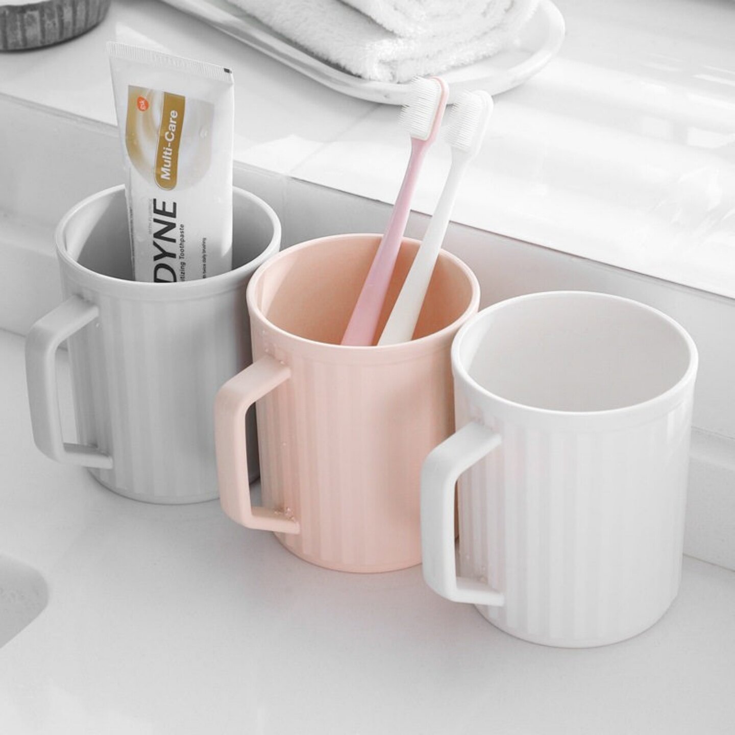 漱口杯家用简约塑料牙刷杯