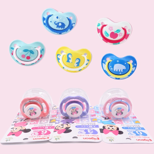 Pigeon, Дисней, японская оригинальная детская силиконовая соска для новорожденных, в цветочек