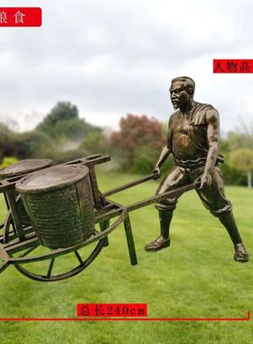 农耕玻璃钢乡村振兴乡村户外农民