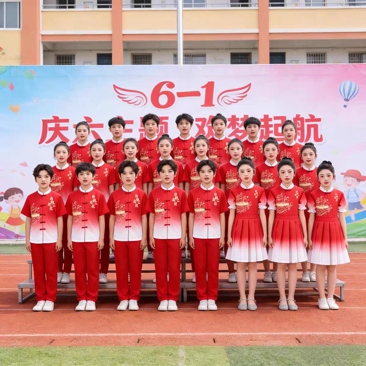 六一儿童合唱演出服中小学生朗诵诗歌比赛合唱团六一歌唱祖国服装