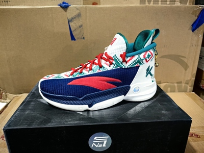 安踏儿童 汤普森KT9氮科技低帮耐磨专业实战专业篮球鞋312411130