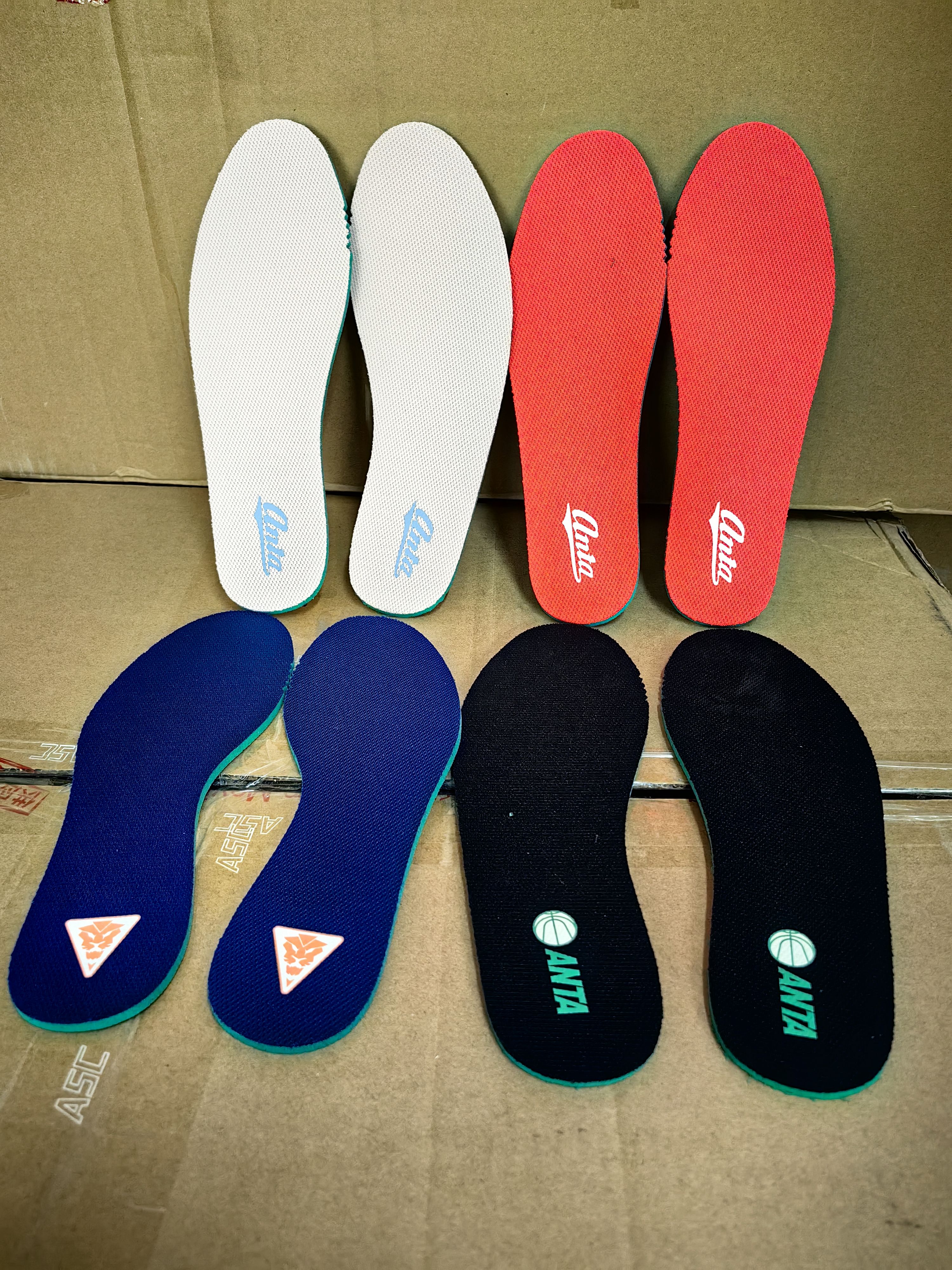 安踏儿童男女杂款海玻璃鞋垫透气防臭吸汗跑步鞋鞋垫随机颜色发货