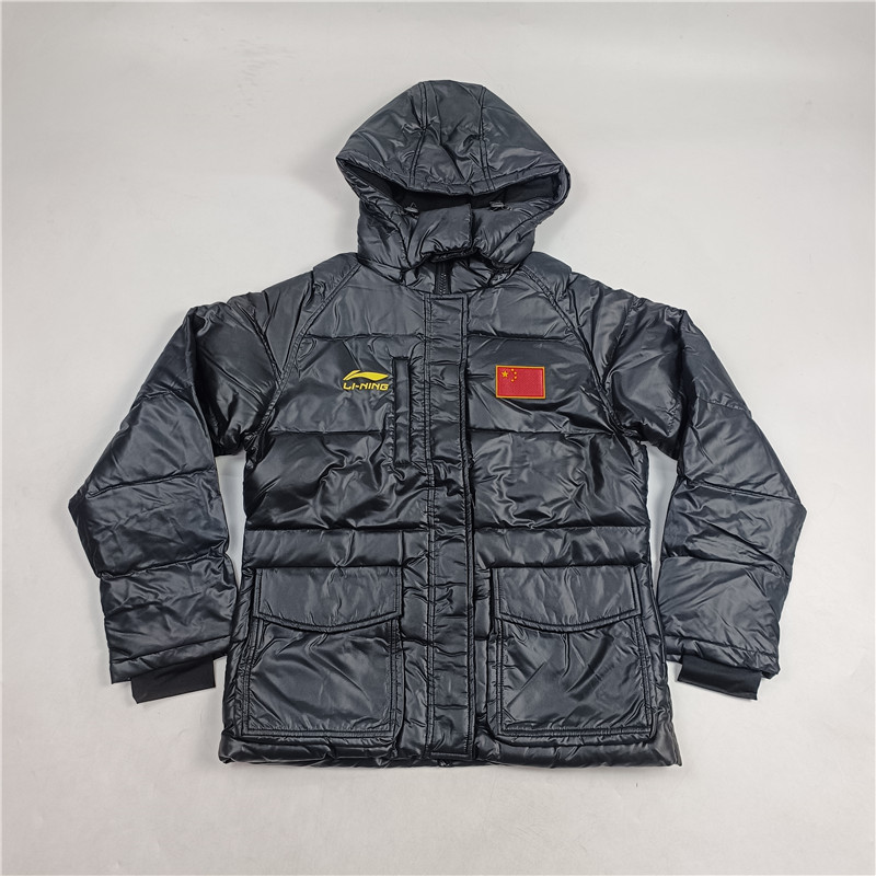 李宁羽绒服女款冬季新款CBA防风保暖鸭绒外套AYMJ154-B品