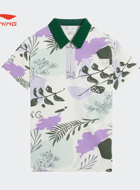 李宁运动裙女秋运动时尚系列透气宽松百搭休闲连衣裙ASKS778-B品