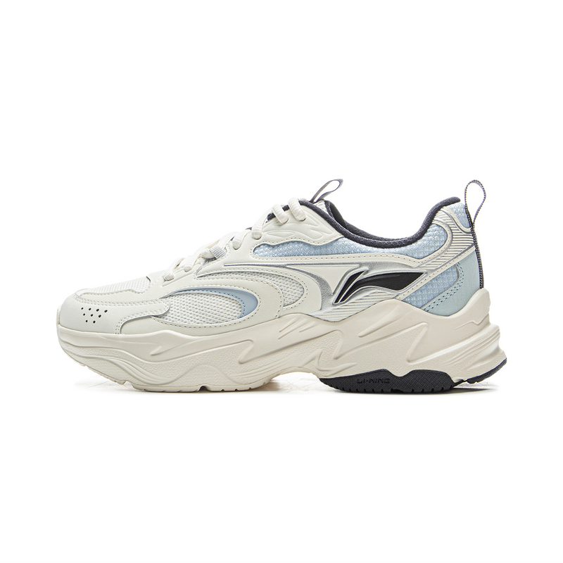 李宁女子老爹鞋冬季新款潮流百搭透气舒适运动休闲鞋AGCU546-B品