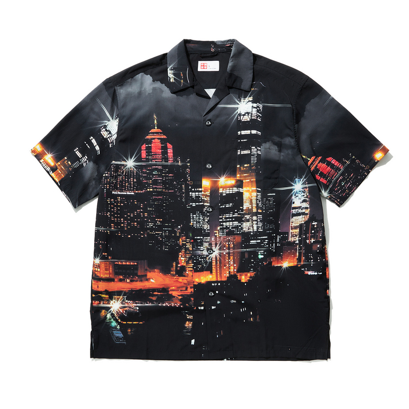 中国李宁短袖衬衫男24夏季运动潮流系列翻领上衣ASHU043-2-B品