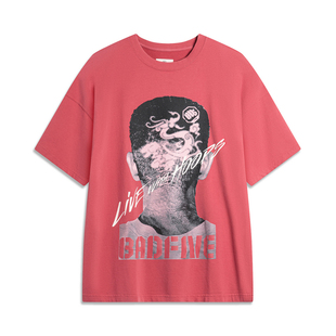 短袖 AHSU579 春季 宽松文化衫 B品 圆领篮球系列时尚 李宁男款