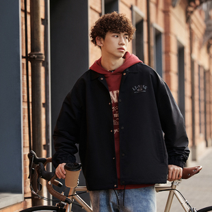 李宁夹克男女款春运动生活系列时尚透气宽松夹克外套AJDU239-B品