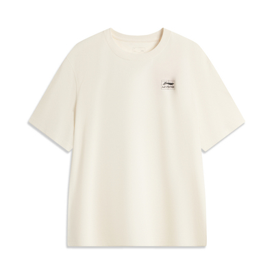 李宁正品男子潮流系列宽松透气舒适运动休闲圆领T恤AHSVA41