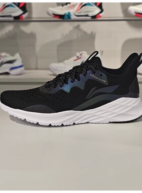 李宁2024夏新款跑步系列女网面透气轻便舒适减震跑鞋ARHU030-B品