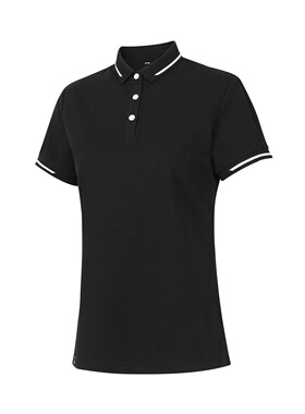李宁女子舒适透气训练上衣常规休闲短袖POLO衫APLU206-B品