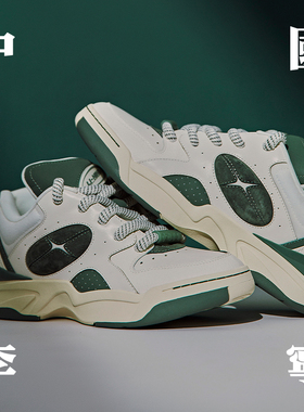 中国李宁男女同款潮流运动鞋秋冬复古防滑耐磨休闲鞋AZGT085-B品