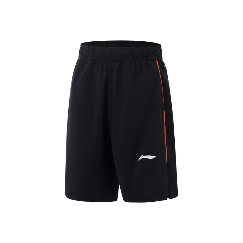 李宁夏季2024篮球系列男大童经典透气宽松运动短裤YKSU067--B品