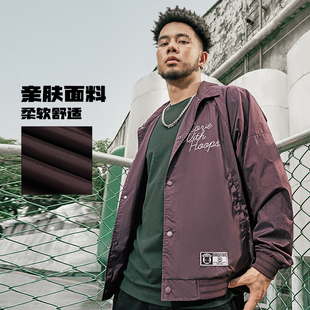李宁风衣男秋季 B品 篮球系列时尚 宽松潮流运动休闲外套反伍夹克
