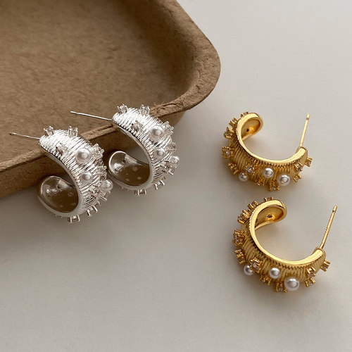 925银针欧美复古高级感耳环2025