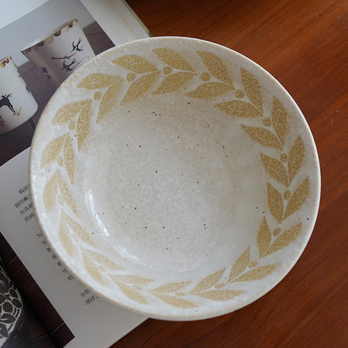 粗陶质感，复古又清新的餐盘