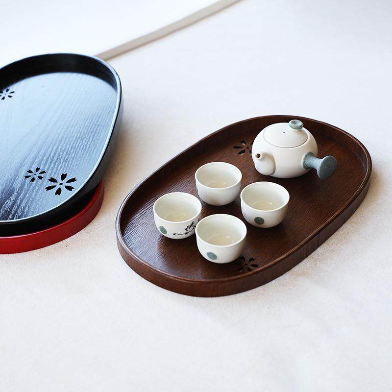 日式商用放茶杯托盘轻奢现代置物盘子家用早餐甜品椭圆盘干泡台,餐饮具,茶盘,淘宝优惠券,粉丝福利购,淘宝优惠卷