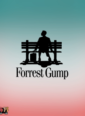 励志电影 阿甘正传 Forrest Gump 汤姆·汉克斯 汽车主机电脑贴纸