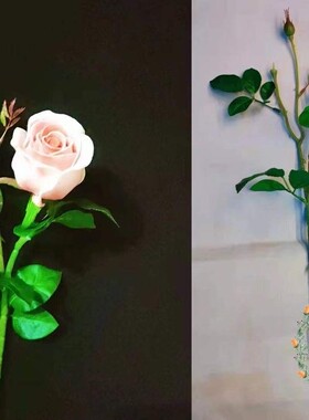 材料仿真带苞包邮丝网花