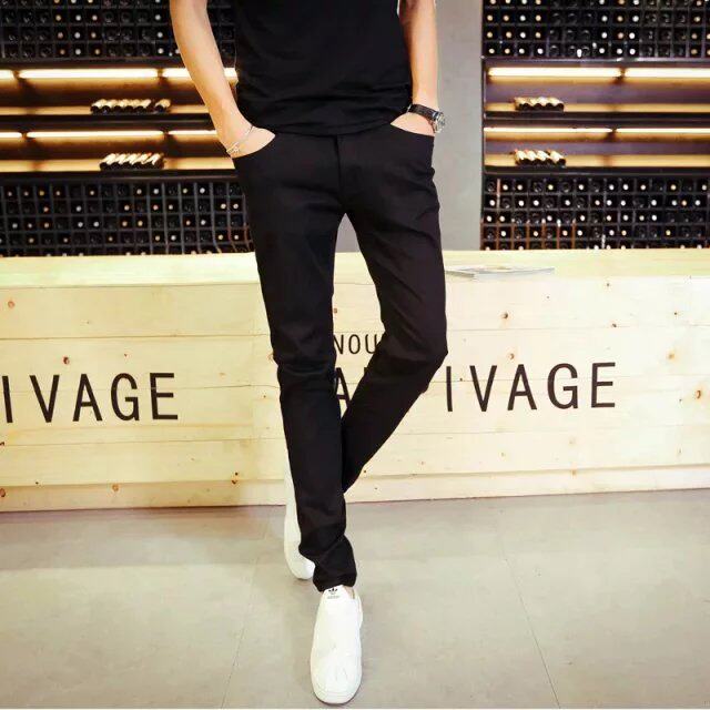 Jeans pour adolescent pieds Slim pour Quatre saisons - Ref 1469669 Image 1