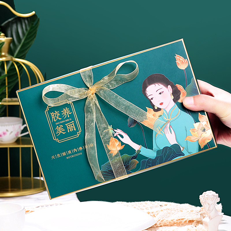 故宫轻奢气质阿胶糕包装盒