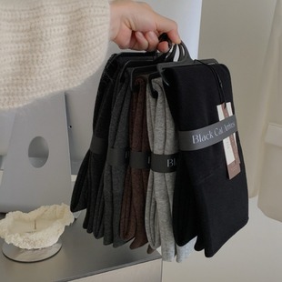 Miss Cactus美拉拉长腿神器竖条纹肌理显瘦连裤袜提臀高腰打底裤