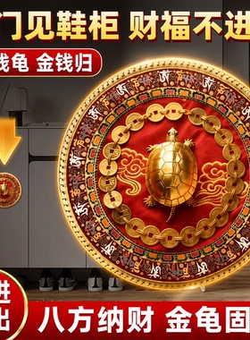 金钱龟贴鞋柜金钱归专解存不住财