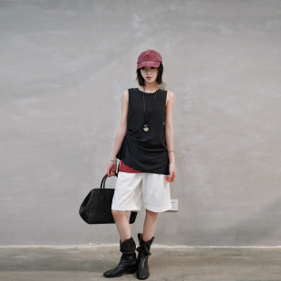 YP新款 简约百搭风飘带女士背心3560