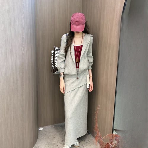 E1新款轻奢洋气时髦半身裙女气质慵懒半身裙3033