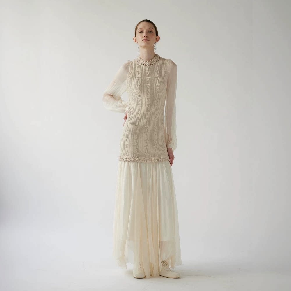 NONETONE26春夏新羊毛连衣裙