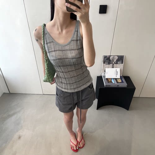 soi小众设计师能适配各种风格的深灰户外短裤6705