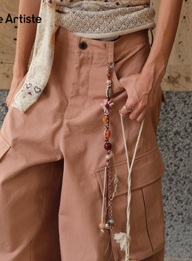 【现货】SHELLE ARTISTE26春季新款艺术感撞色叠穿微醺吧钩花挂链