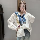 FORDARE 现货 福蝶26春夏趣味手绘绑结小碎花衬衫