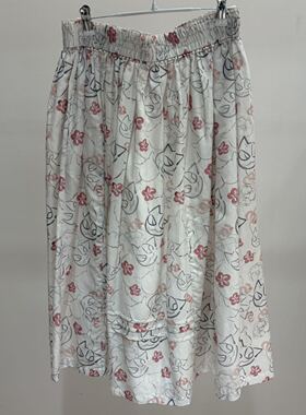 M |现货询价 26设计师品牌春季新款印花松紧腰时尚半身裙