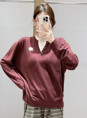 【现货】FIZZFLY | 25冬季设计师品牌新款纽扣圆领针织衫