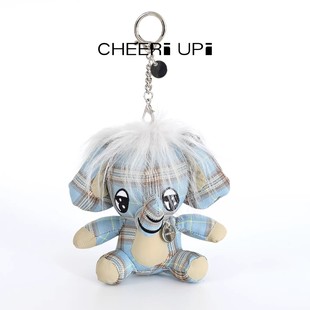 刘宇同款 新款 CHEERi 2026春季 挂件格纹炸毛小象玩偶挂链 UPi