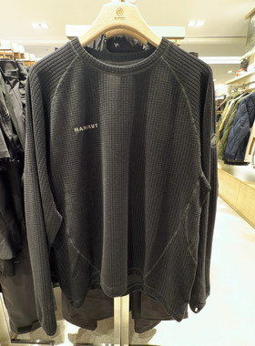 韩国25猛犸象MAMMUT Grid ML Crew 圆领抓绒衣 户外保暖休闲 男女